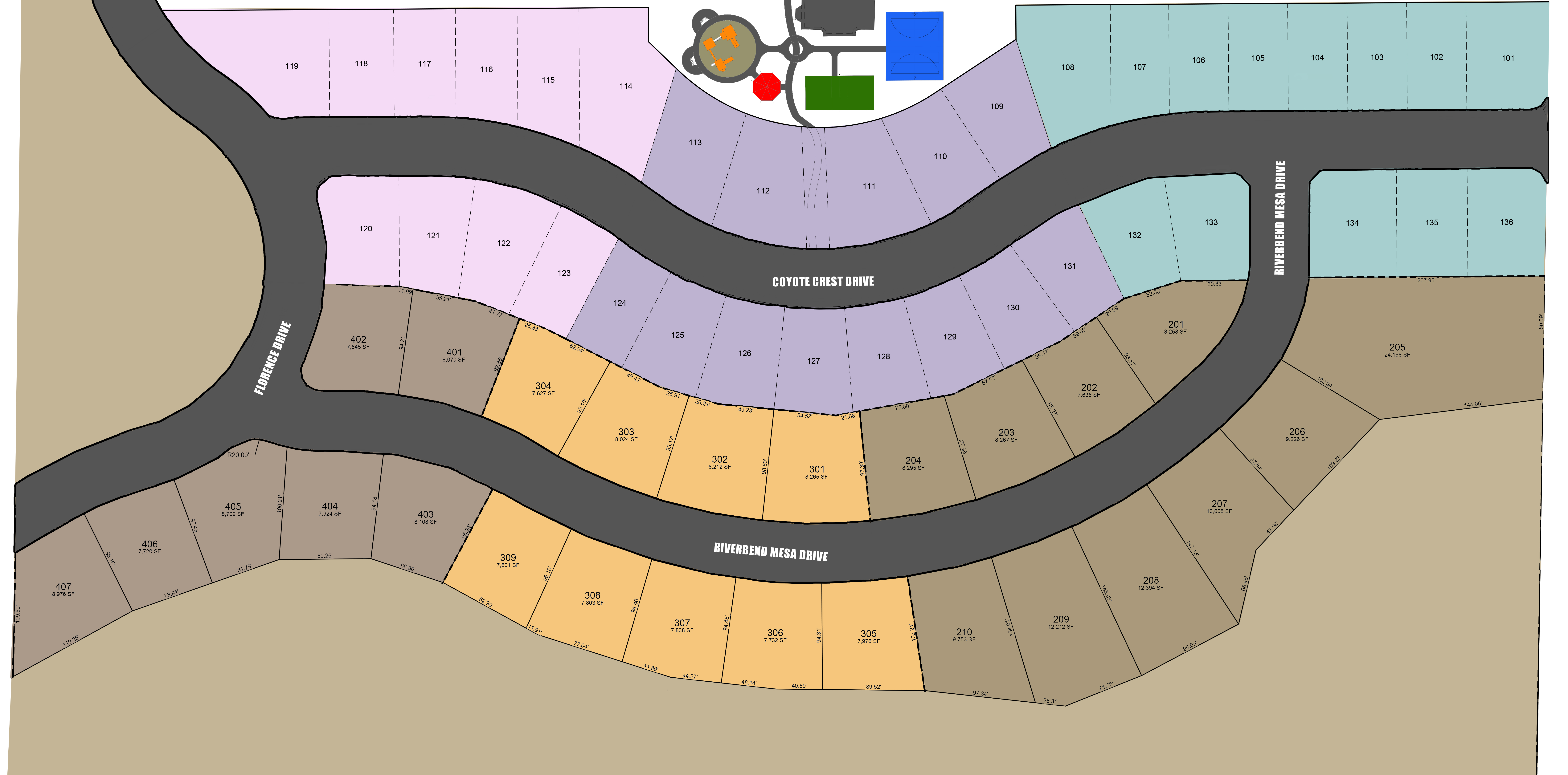 Desert Ridge Estates Plat Map
